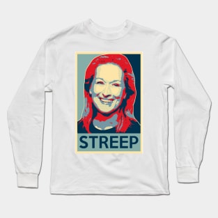 Meryl Streep Poster Long Sleeve T-Shirt